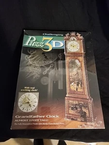 Puzz 3D Grandfather Clock 777 Pezzi Orologio Funzionante Puzzle 1997 Vintage Nuovo Sigillato - Foto 1 di 3