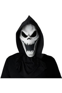 Mask Men Spectre Light Up Attached Hood Accessory Halloween 6121 230 - Picture 1 of 4