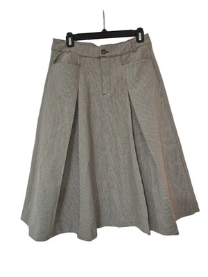 Falda midi plisada a cuadros de mezcla de lana de Zara talla M nueva sin etiquetas Foto 1 de 4