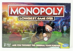 Hasbro Monopoly Longest Game Ever Edition Board Game E8915000 BRAND NEW SEALED - Picture 1 of 2