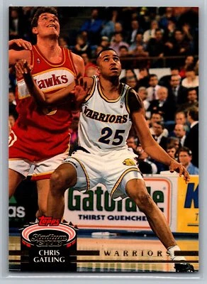 Chris Gatling 1992-93 Stadium Club BASKETBALL #74 Golden State Warriors - Image 1 of 2