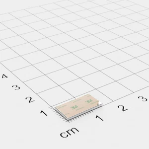 20x Neodym Quadermagnet,15x8x1mm, vernickelt, selbstklebend, Grade N35 - Bild 1 von 2
