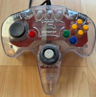 Transparent Gamester N64 Controller For The Nintendo 64 N64 Games Console GWO - Image 1 of 4