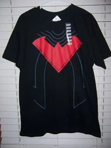 NWT DC Comics Nightwing Adult Size Large Shirt Red Logo - Picture 1 of 4