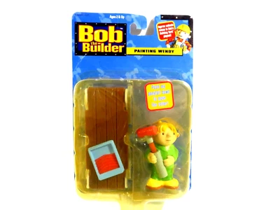 Figura Bob El Constructor Pintura Wendy Cola de Caballo 2001 Playskool Hasbro Nueva Retirada Foto 1 de 3