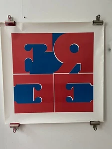 1974 diseñador Herbert Brown GRATIS Robert Indiana Love copia artículo de protesta amor GRATIS - Imagen 1 de 8