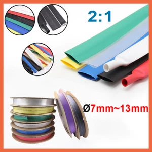 2:1 Heat Shrink Tubing φ7-13mm Electric Insulation Heatshrink Wrap Cable Sleeve - Bild 1 von 11