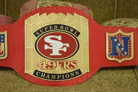 Super Bowl 49ers championship belt Adult Size Cover