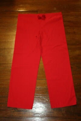 Pantalones Exfoliantes Uniform Factory Outlet Rojo OVNI Talla Pequeña Mezcla de Algodón Bolsillos para Corbata Foto 1 de 4