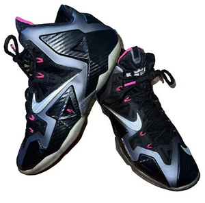 Nike Lebron 11 XI Miami Nights Black Graphite/Grey/Pink 616175-003 Sz 10.5 - Picture 1 of 12