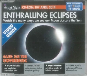 BBC Sky At Night Cd-Rom, Passionnant Eclipses, #107 Avril 2014, Windows, Mac - Photo 1/2
