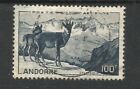 France ANDORRE Andorra 1950 AIRMAIL n 1 scarce as fine used well centered c$80