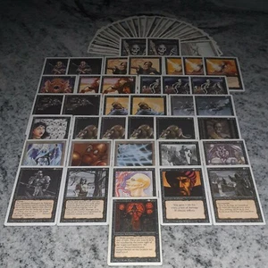 MTG Magic ALL REVISED BLACK DECK Sengir Vampire Sorceress Queen Black Knight 3rd - Picture 1 of 10