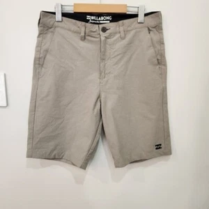 Billabong Shorts Mens 32 Gray Crossfire Submersibles 4-Way Stretch Zip Chino - Picture 1 of 12