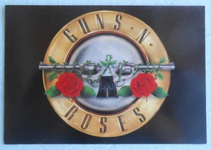GUNS N' ROSES POSTCARD / CARTOLINA /Axl Rose/Slash/heavy metal/rock/Aerosmith - Imagen 1 de 2