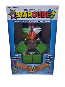 California Creation The Amazing Star Cube: 2 Piece Transforming Geometric Puzzle - Picture 1 of 3
