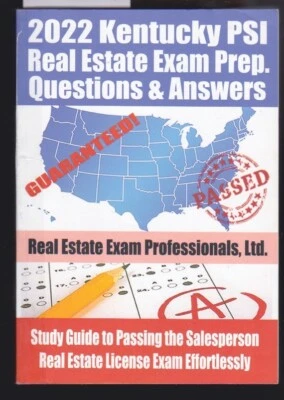 KENTUCKY Real Estate Exam Prep: Questions & Answers Study Guide 2022 - Image 1 of 3
