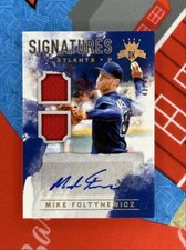 2017 Panini Diamond Kings DK Signatures Dual Jersey Mike Foltynewicz Auto 43/49