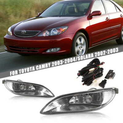 Pair Front Fog Light Assembly Left Right For 2003-2004 Toyota Camry Foto 1 de 4