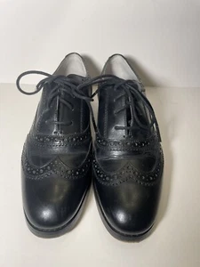 New Michael Kors Women’s Regent Oxford Black Leather Dress Shoes, 7M - Picture 1 of 9