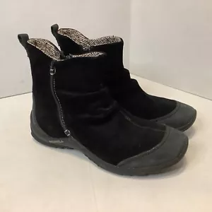 Women's Merrell Friesa Zip Up Ankle Boots US Size 7 J56316 Black - Picture 1 of 10
