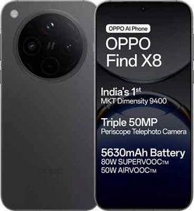 OPPO Find X8 5G (Black 512 GB 16 GB RAM)6.59" Dimensity 9400 NFC Global Version. - Afbeelding 1 van 8
