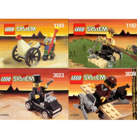 LEGO System Adventures 1182 1183 3023 3039 Minifigure Retired Kabaya from Japan