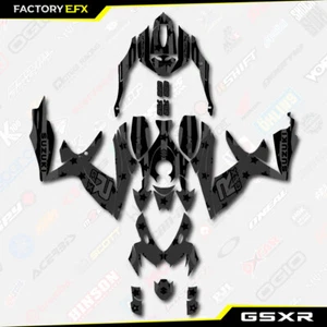 Black Subdued USA Graphics Kit fits 08-10 Suzuki Gsxr 600/750 Racing Streetbike - Picture 1 of 2