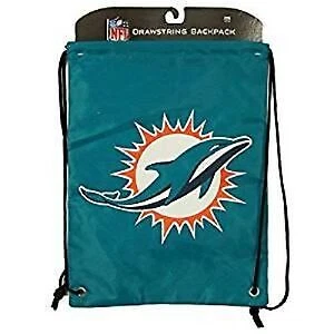 Forever Collectibles NFL Licensed Miami Dolphins Drawstring Backpack Cover