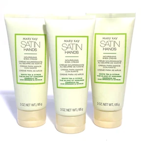 MARY KAY SATIN HANDS~WHITE TEA & CITRUS~NOURISH SHEA CREAM~1,2 or 3 PK~FULL SIZE - Picture 1 of 3
