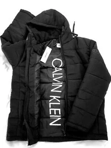 Calvin Klein puffy winter outdoor hoodi/non-hoodie jacket 5degree warmth factor - Picture 1 of 7