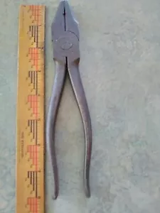 Vtg Kraeuter Industrial 1830-8 8" Lineman Linesman Pliers 1950s-60s USA - Picture 1 of 6