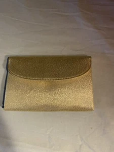 Bolso de Mano Harry Levine H/L Dorado Brillo Formal Vintage - Imagen 1 de 4
