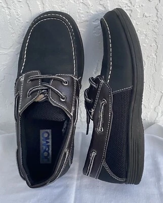 Boy’s JOSMO Black & Brown Boat Shoes Size 2 - Image 1 of 3