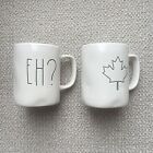 NEW Rae Dunn Canadian Maple Leaf and Eh? Mugs Collector Rare Mugs Canada NWT