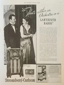 1936 Stromberg Carlson Radio Telefon Soundanlage Vintage Ad Labyrinth - Bild 1 von 1