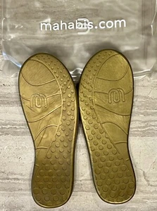 Mahabis Gold Replacement Slipper Sole Size 39-New-Never Used. - Picture 1 of 4