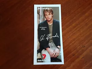 HOME AND AWAY Chris Hemsworth (Kim Hyde) Original SIGNED Channel 7 Cast Fan Card - Bild 1 von 1