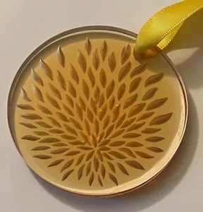 Auténtico Colgante Adorno de Cristal Ámbar LALIQUE 2006 VIBRATION Totalmente Nuevo en Caja - Imagen 1 de 7