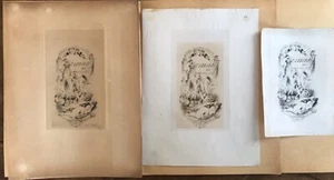 JULES ADOLPHE CHAUVET GRAVURES FRONTISPICE LE JOUJOU DES DEMOISELLES 1880 EROS - Picture 1 of 3