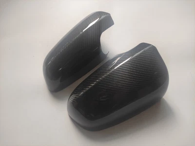 Cubiertas de espejo retrovisor con cinta de fibra de carbono para 02-08 Audi A4 B6 B7 A3 8P A6 C6 2003 Foto 1 de 3