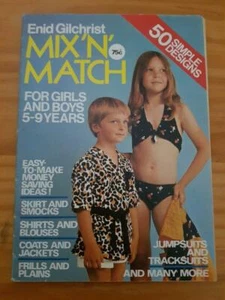 Revista de costura mezcla y combina para niñas y niños 50 diseños simples Freepost en Aust - Imagen 1 de 2