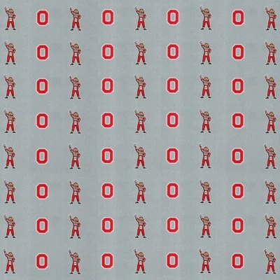 Ohio State University Buckeyes GRAY NCAA Scrapbook Paper 12x12" Sports Solution
