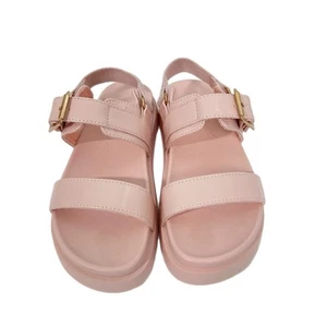 Steve Madden sandali grossi da bambina taglia 2 rosa con cinturino plateau - Foto 1 di 9