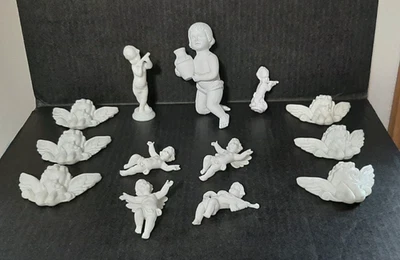 Wilton Blanco 3D Querubín Ángeles Años 70 Boda Pastel Decoración Accesorios/Artesanías Foto 1 de 4