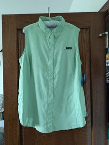 Neu mit Etikett Columbia Super Tamiami ärmelloses Damenshirt Größe XXL grün Blumenmuster - Bild 1 von 4