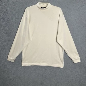 Footjoy Pullover Rollkragen Herren M Beige Mock Golf Langarm Stretch Freizeit - Bild 1 von 11