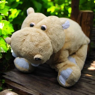 Ganz Webkinz Tan Mud Hippo 9” Plush Stuffed Toy No Code - Image 1 of 4