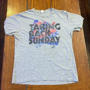 Taking Back Sunday T-Shirt Größe M FAIR Emo Melodic Punk Band Grau Herren Unisex  - Bild 1 von 8