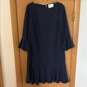 STS Sail to Sable Damen Rüschen Minikleid adrett marineblau Größe 10 - Bild 1 von 9